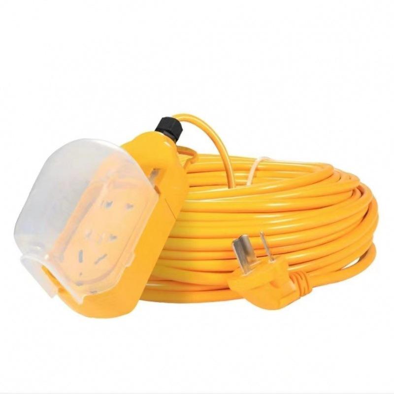 Waterproof Two-Core Pure Copper Electric Extension Cord with Freeze-Resistant Socket