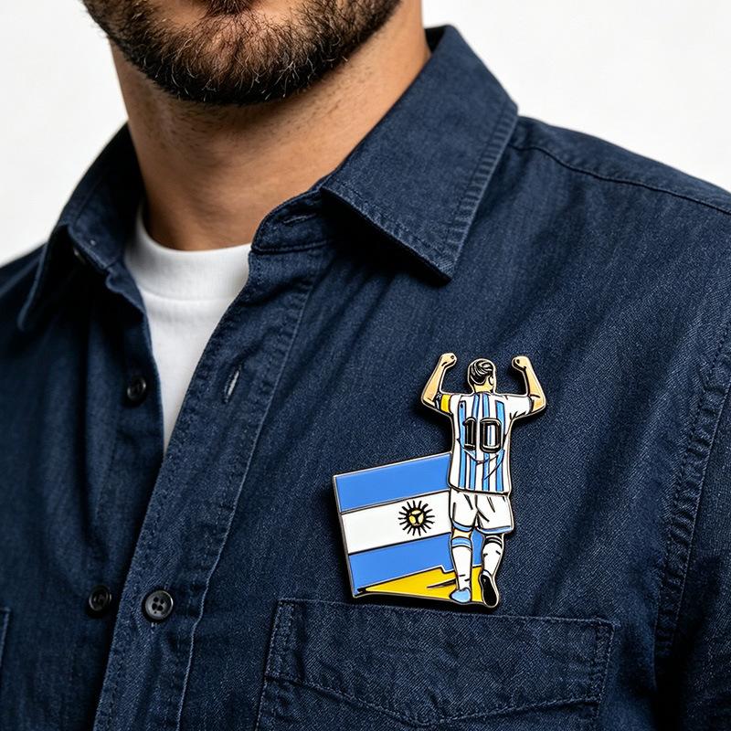 Legierungsbrosche Anstecknadel Teamabzeichen für Fansammlung