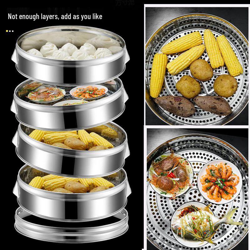 LIJIA Stainless Steel Steamer Pot with Basket
