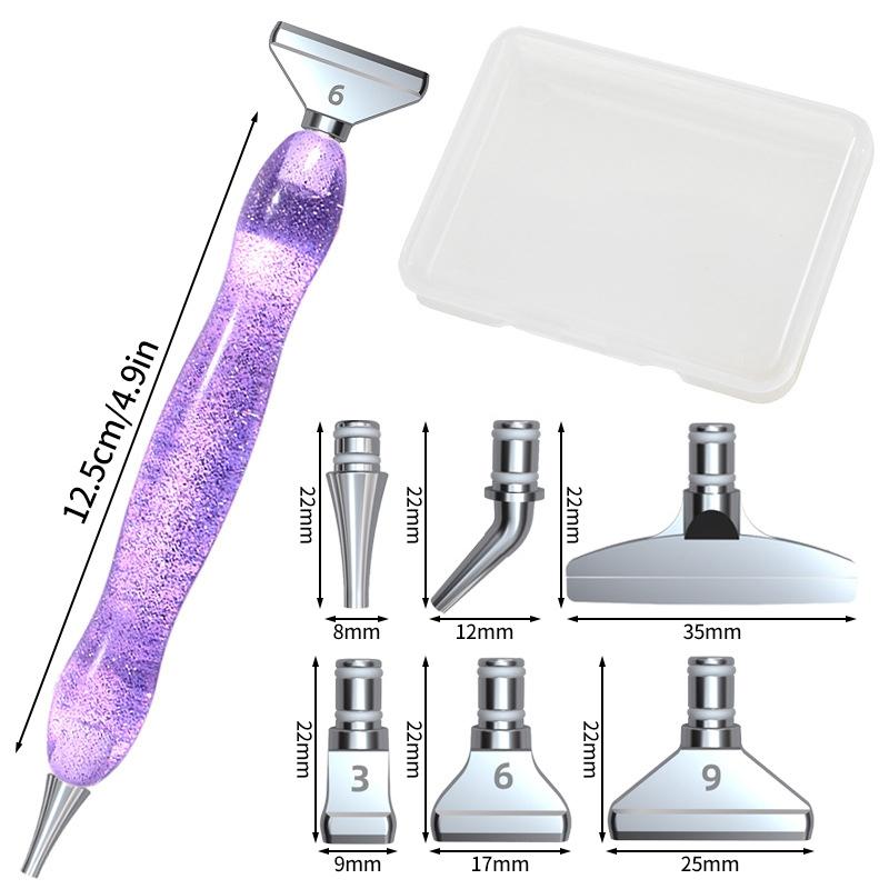 Diamond Art Painting Tools Glitter 5D Diamond Art Drill Pen Sticky Drill Dot Pen DIY Diamond Painting Kit Rhinestone Picker