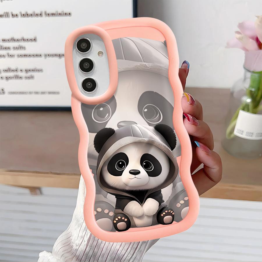 Soft Phone Cover Case for Samsung Galaxy A21s A52 A15 A11 A16 A14 A12 A13 A33 A06 A23 A53 A03 A22 A05 A04 Cute Panda