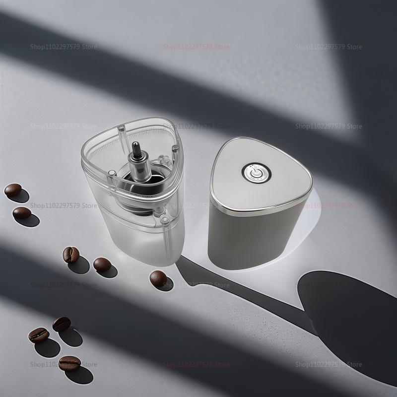 Uppladdningsbar USB Elektrisk Kaffebönkvarn Bärbar Kompakt Hemmakaffebryggare Enknappsmanövrering Perfekt för Resor och Fres