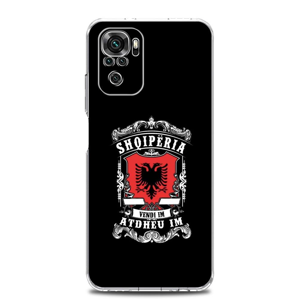 Custodia per Telefono Per Xiaomi Redmi Note 15 14 13 12 4G 10 11 Pro Plus 5G 14C 13C 12C 10C Morbida Copertura in TPU Bandiera dell'Albania Albanesi