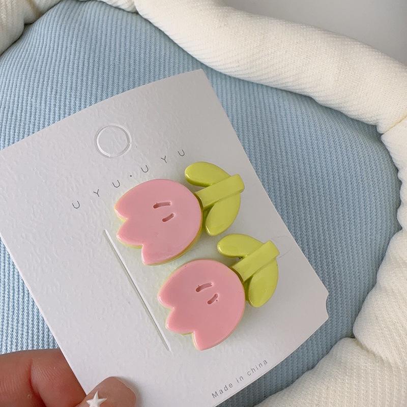 Pink Series Cute Bow Hair Clip for Girls - Small Duckbill Clip for Bangs
