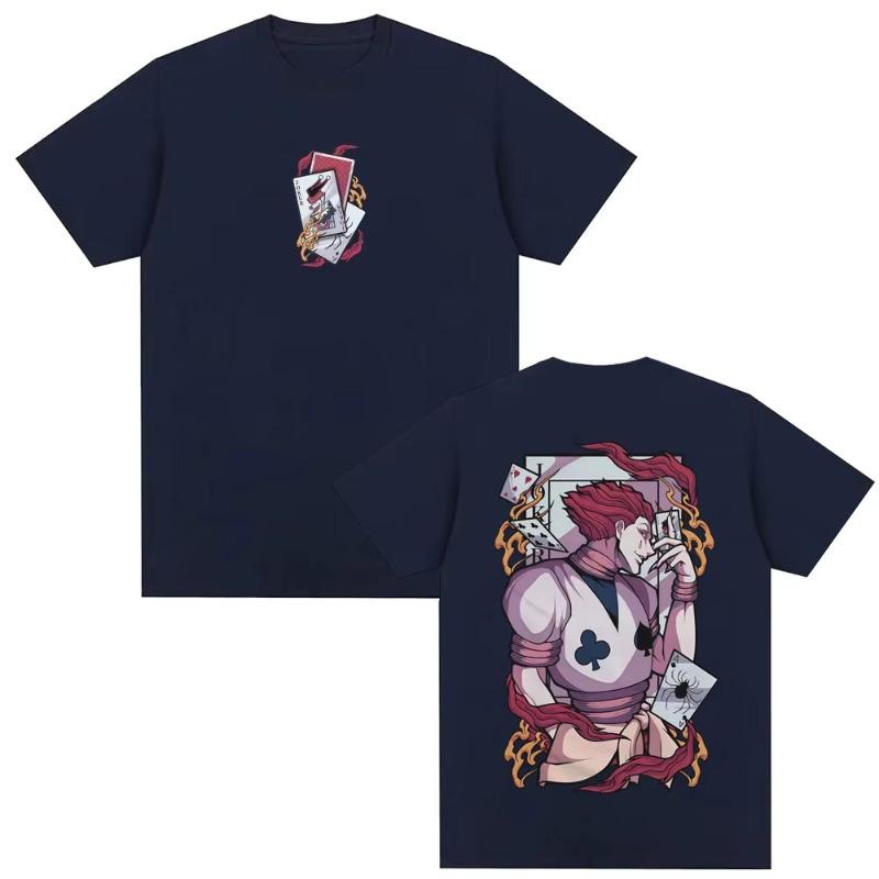 

Anime Hunter X Hunter T Shirt Phantom Troupe Hisoka Graphic Tshirts Men Women Casual Vintage Oversized T Shirts Man Streetwear S