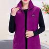 Polar Fleece Coat for Women's Vest Autumn Sleeveless Vests for Women Jacket Fashion Zipper Casual Waistcoat Female