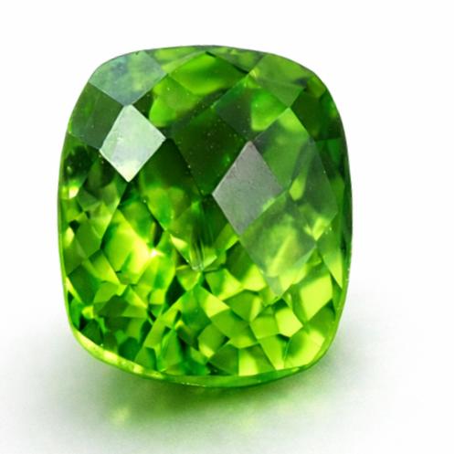 Rare Green Peridot 11.95 Ct Natural Cushion Cut Loose Gemstone