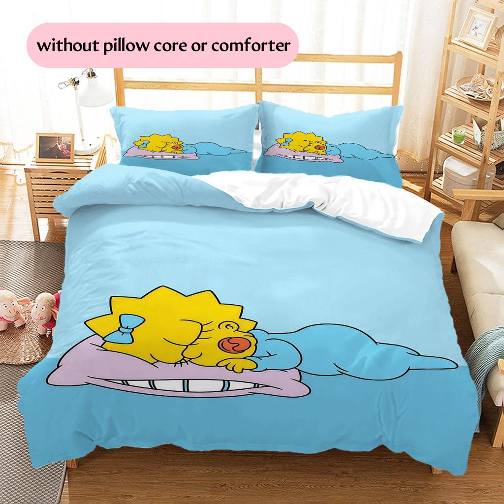 Maggie Pattern Bedding Home Decoration Birthday Gift ( 1 Duvet Cover + 2 Pillowcase, Without Core),fan Merchandise.