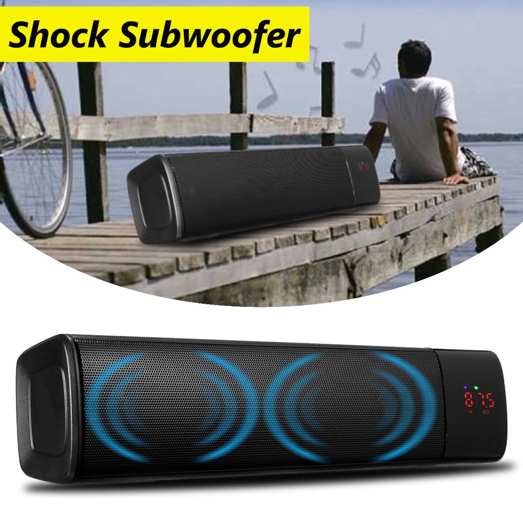 Buy Wireless Bluetooth3.0 Portable Soundbar Speaker Stereo Subwoofer