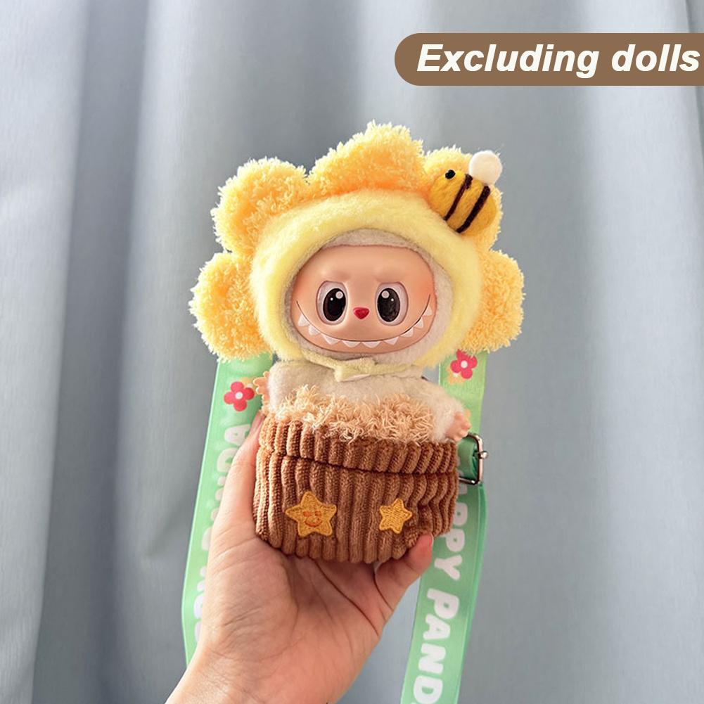 For Labubu Doll Clothes Fashion Clothes Doll Potting Clothes Color Match Bags Dolls Accessories Cute Decoration Little Clothes