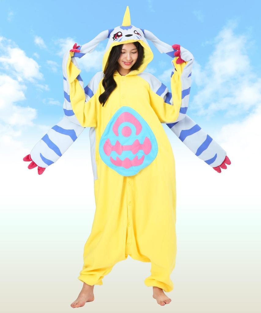 Charakterový fleecový kigurumi Digimon Gabumon [SAZAC]