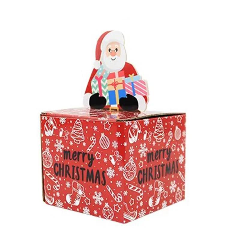 3 шт. Коробка-сюрприз для украшения на день рождения, Рождественская серия, Картонная коробка, Сюрприз на день рождения, Денежная коробка, Креативное украшение, Подарок