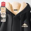 MINISO Men's Winter Sherpa Lined Hooded Pullover