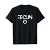 Techno Music Festival EDM Electronic Dance Merch T Shirt Black Vintage Washed Homme Casual Vers