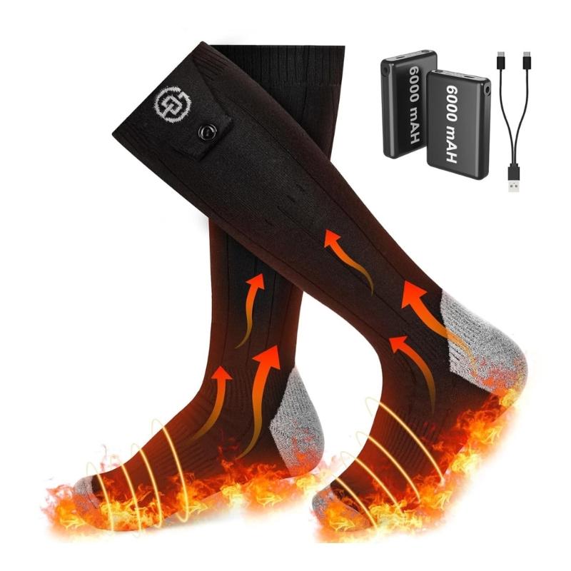 Heated Socks for Men Women Rechargeable Battery APP Control Electric Heated Socks Rechargeable Smarts Foot Warmers Gift