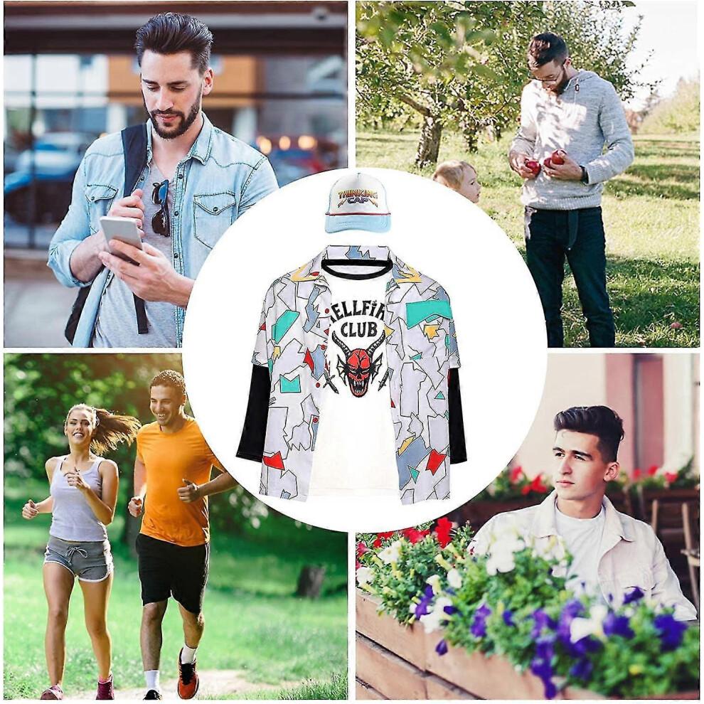 T-shirts et Chapeaux du Hellfire Club | Shopbop Ensemble Haut à Manches Longues et Haut-de-Forme Saison 4 Costume de Cosplay Pour Hommes et Femmes
