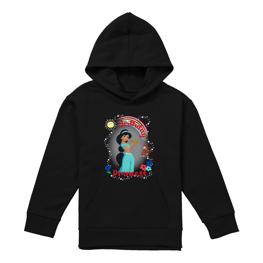 Aladdin Childrens/Kids Birthday Princess Jasmine Abu Heather Hoodie