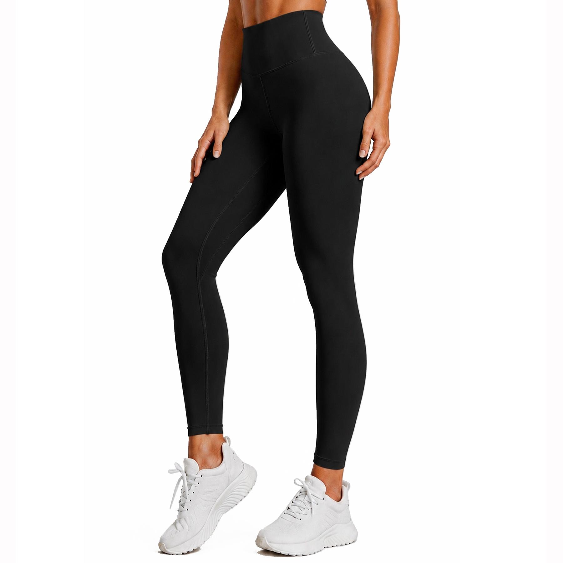 Women s Running Fitness Trousers High Waist Hip Lifting Body Shaping Elastic Leggings Quick Dry Yoga Pants Sweatpants S чёрный