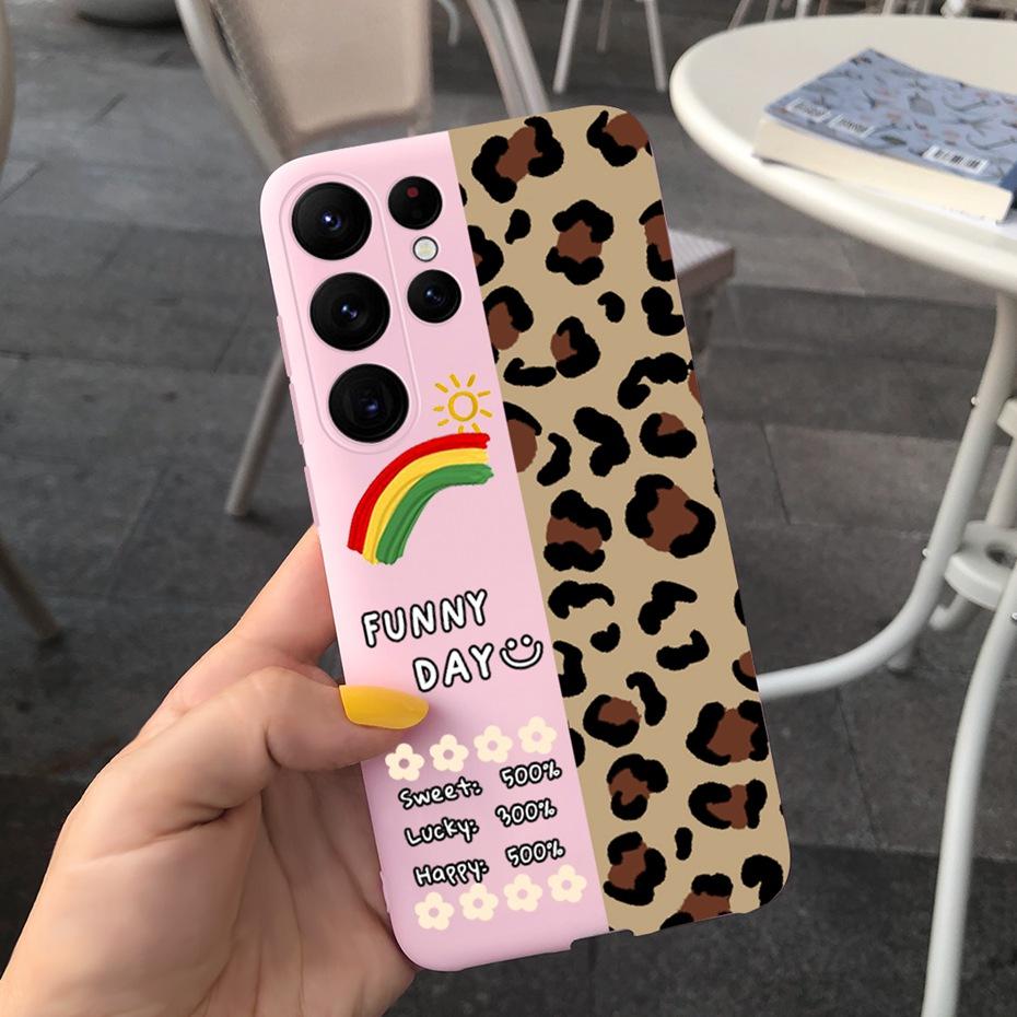 Silicone Case For Samsung S23 Ultra 5G Phone Cases Lovely Printing Soft TPU Cover For Samsung Galaxy S23 S 23 Plus S23+ Coque