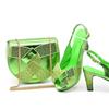Rhinestone Peep-toe Heels & Bag Set for New Year's Eve
