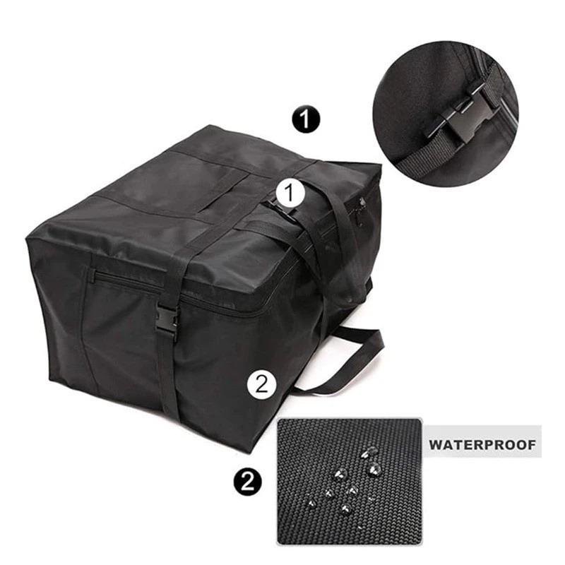 Borsa Portaoggetti Grande Capacità in Spesso Tessuto Oxford Busta per Ordinare Vestiti e Coperte Imballaggio per Trasloco Viaggio Bagaglio da Stiva Accesso