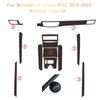 For Mercedes E Class W212 2014-2015Interior Central Control Panel Door Handle Carbon Fiber Sticker Decals Car Styling Accessorie