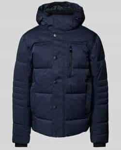 Winter Jacket Tom Tailor Puffer Winter Jacket With Detachable Hood (1044772) Sky Captain Blue