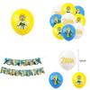 Zelda Game Themed Birthday Party Decoration Set With Banners, Cake Toppers, And Balloons Starry Sky Brand