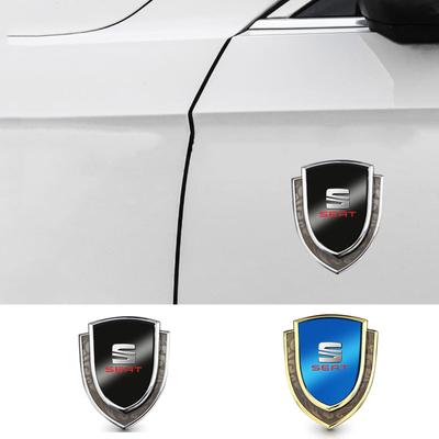 Knbn3 Car Metal Shield Emblem Car Side Fender Body Trunk Badge Sticker for Leon Ibiza FR 2 Ateca Arona Exeo Arosa Tarraco Mii