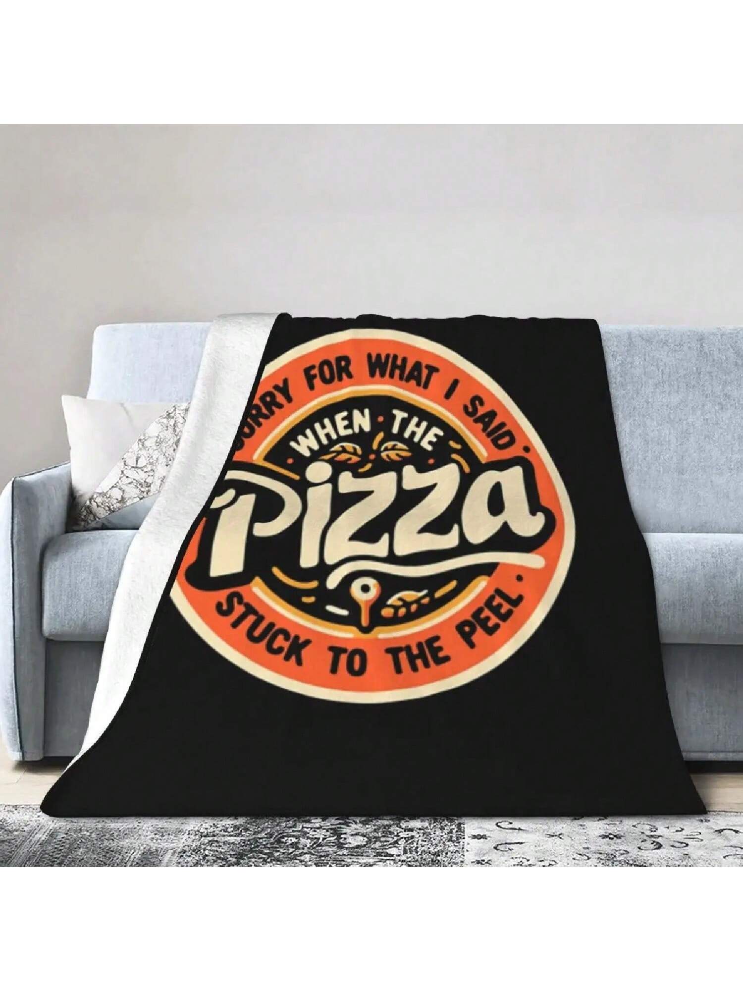 Pizza Makes Ultra Soft Fine Flannel Blanket 75X95CM