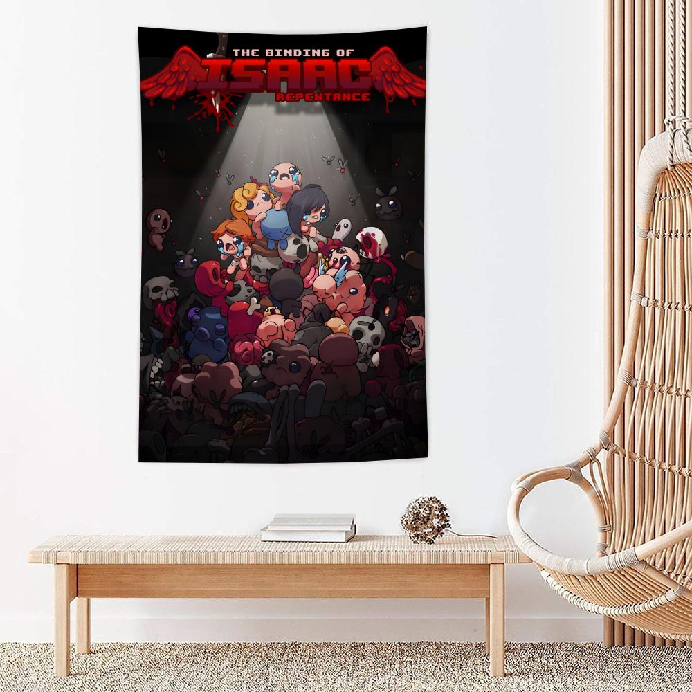 Game The BBinding Of Isaac Tapestry For Bedroom Living Room Outdoor Wall Decor Simple Stylish Art Piece Vertical Design