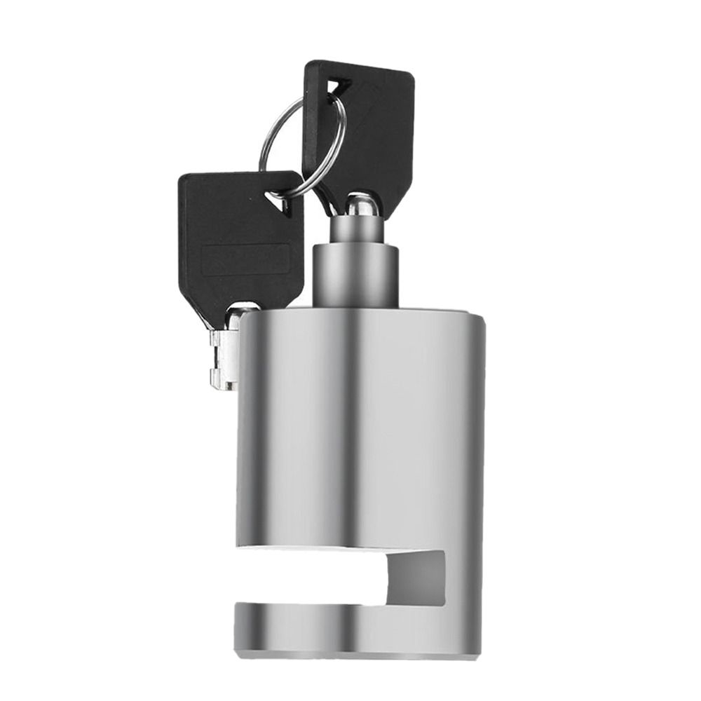 

Серебряный замок дискового тормоза велосипеда, противоугонный замок на колесо из сплава, портативный противоугонный замок для мотоцикла серебряный