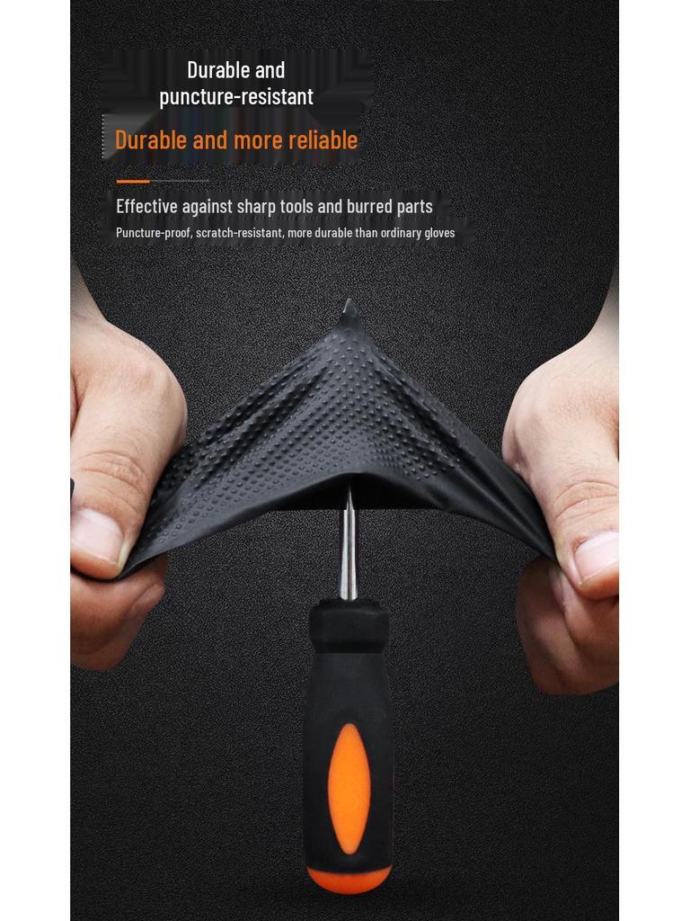 Star Universe FJ800 Extra Thick Nitrile Gloves - Oil Resistant, Waterproof, Non-Slip for Kitchen & Industrial Use
