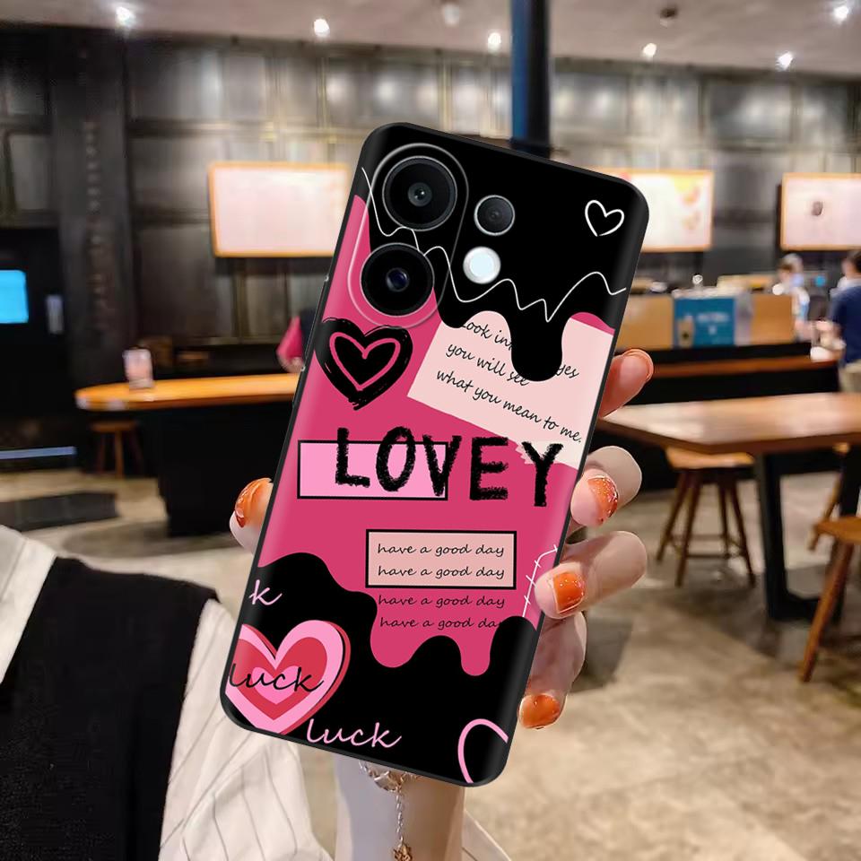Coque en Silicone Pour Vivo S30 VivoS30 Funda Chat Fleur Rose Panda Mignon Dessin Animé Peint Coque Anti-Choc Pare-chocs Étui de Téléphone Portable