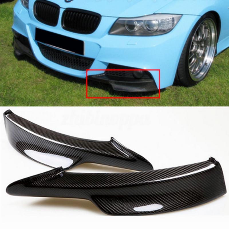 Spoiler splitter bară față din fibră de carbon pentru BMW E90 E91 328i 325i LCI M-Tech