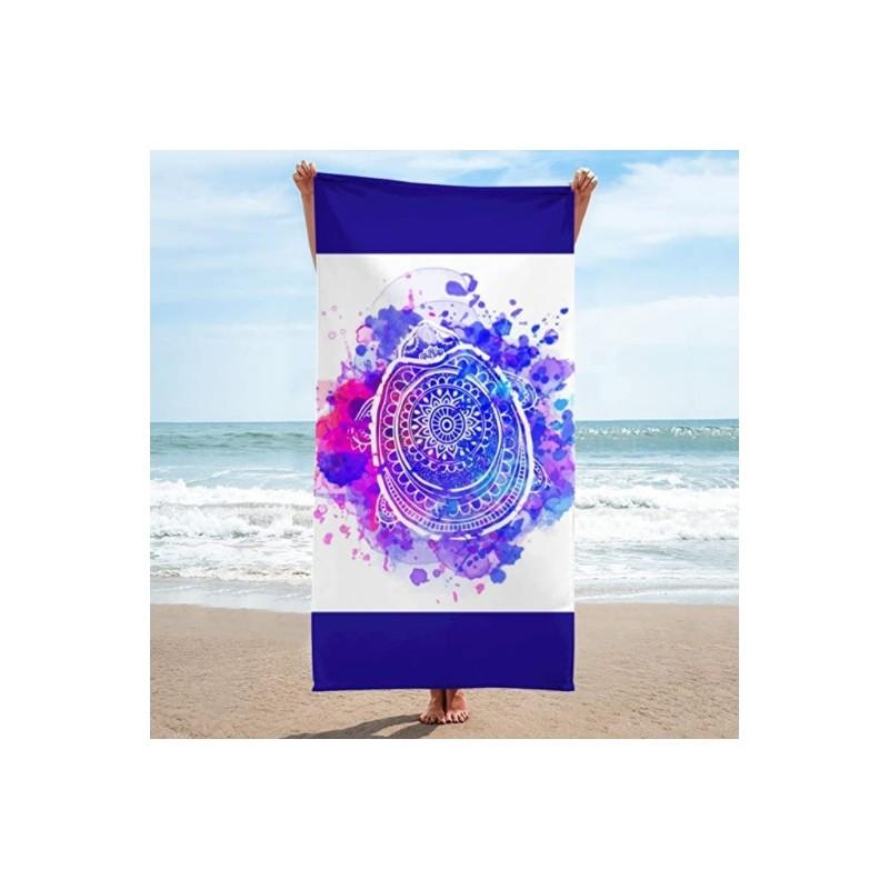 Superfine Fiber Square Beach Towel With 3d Digital Print For Beach Vacation Use