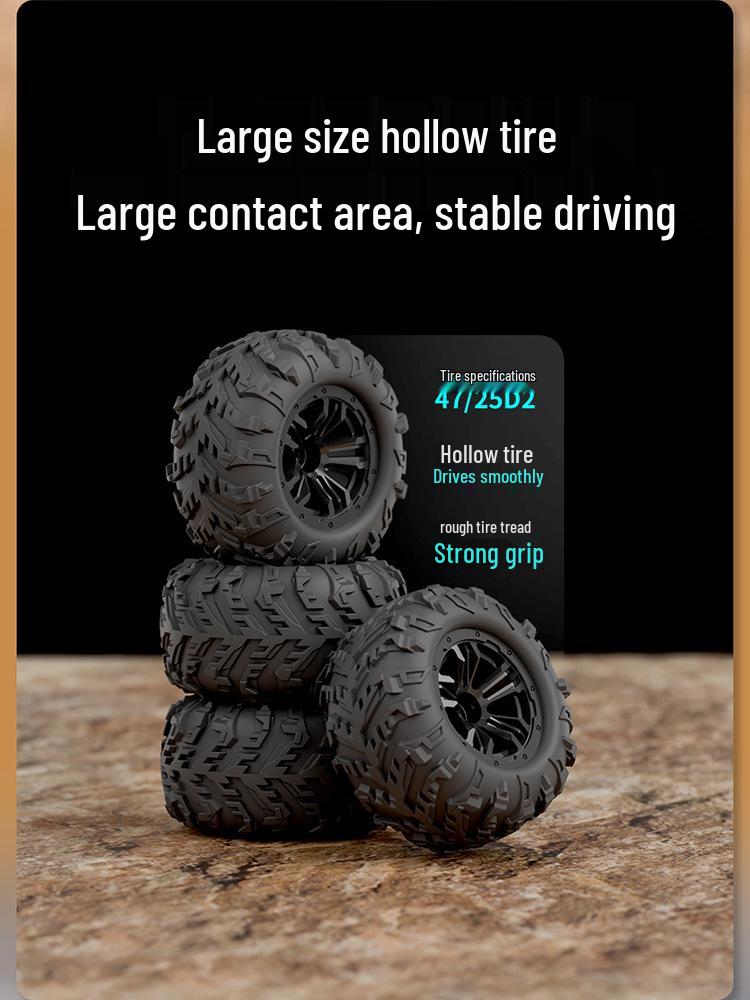 Cross-Border Professional High-Speed RC Off-Road Drifting Car - Four-Wheel Drive Electric Climbing Big Foot Toy for Adults.
