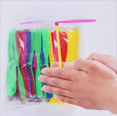 Classic Nostalgic Flying Fairy Hand-Push Bamboo Dragonfly Toy