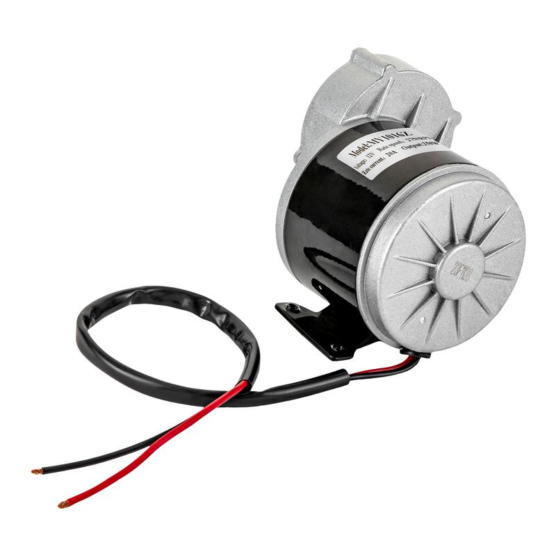Moteur Électrique 250W 12V à Réduction par Engrenages Moteur CC à Balais Moteur à Balais MY1016Z pour Scooters & Vélos Électriques