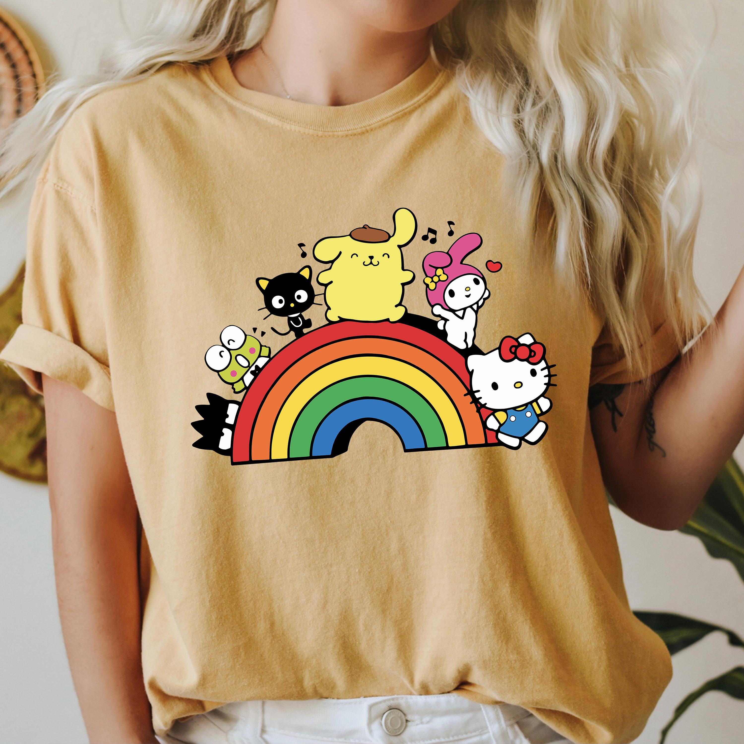 

Rainbow Valentine Shirt Cats Lover Shirt Hello Kitty Shirt Valentines Day TShirt Valentine Cats Shirt Valentines Shirt S