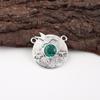 Green Emerald Gemstone Pendant Jewelry, Handmade Gorgeous Silver Pendant , 925 Sterling Silver Jewelry For Wedding Gift