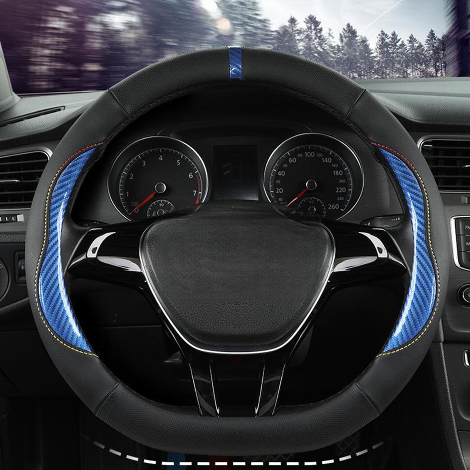 

Nissan Caravan NV350 5th Generation E26 Model Car Steering Wheel Cover, For Cars, 3D Type D синий