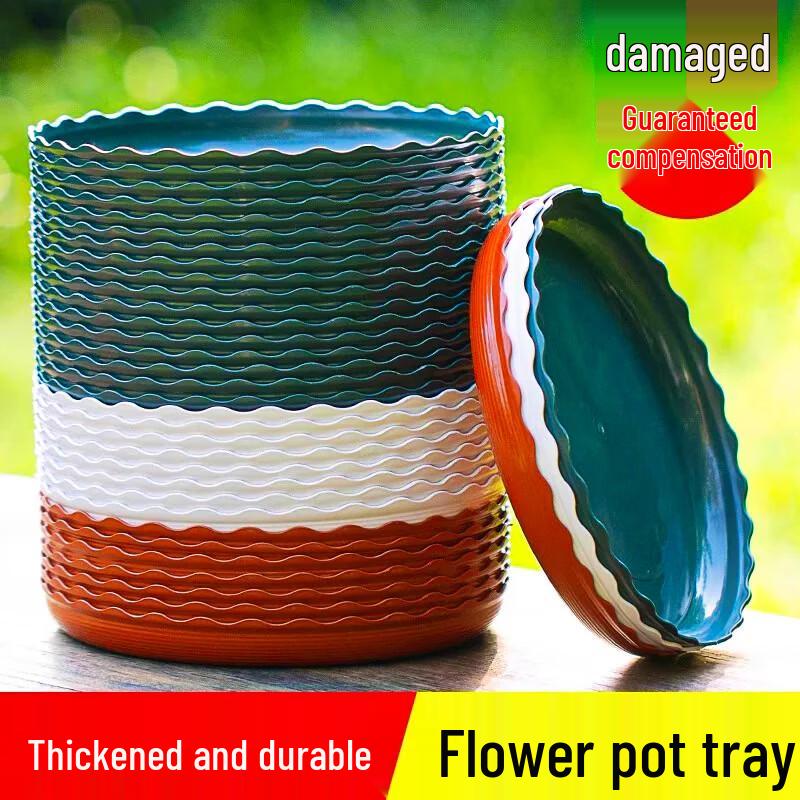 Meinaijia Thickened Round Plastic Plant Pot Saucers