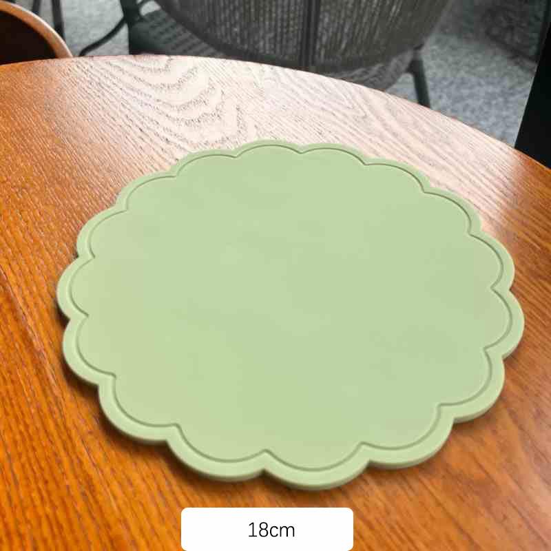 Silicone Coasters Flower Heat Insulation Antiskid Drink Cup Mats Waterproof Pot Bowl Pad Table Protector Drinkware Decoration