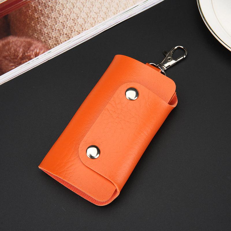 Car Key Wallets Women Couples Zipper Door Keys Storage Mini Portable Multi-function Simple Solid Protection Classic Unisex