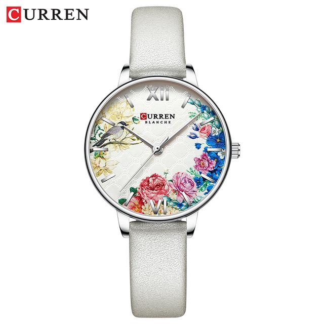 CURREN Frauen Uhren CURREN Schwarz Uhr Edelstahl Mesh Quarz Armbanduhr Weibliche Casual Charme Uhr für Damen Relogios feminino