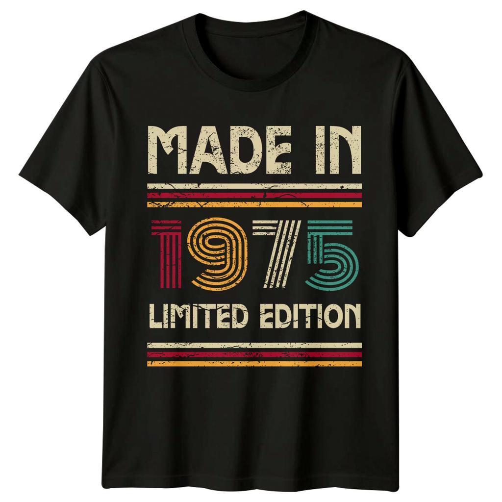 Made In 1975 Unisexs T Shirt 51st Birthday Gift Vintage fiftyone Year Old b