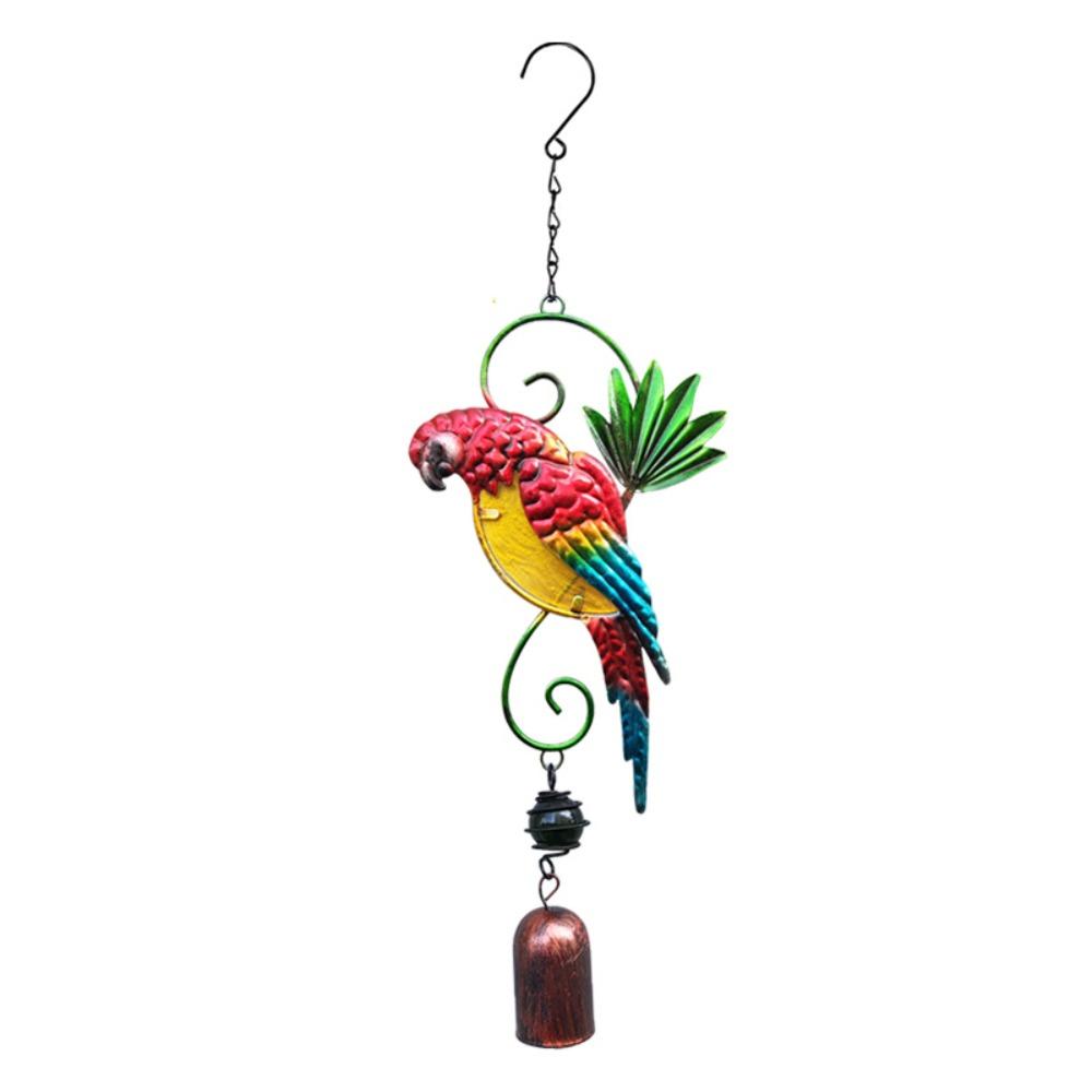 New Creative Bird Wind Chimes Metal Outdoor Indoor Parrot Bell Handmade Retro Ornament