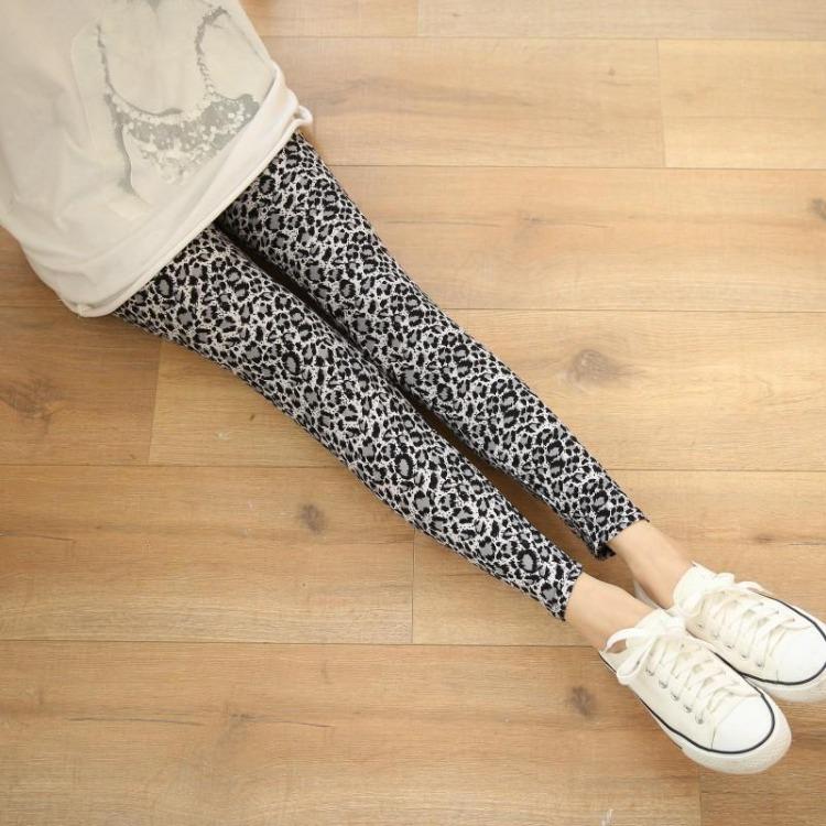 Leggings Skinny Leopardati Vita Alta Comodi ed Eleganti Vendita Calda Elasticizzati da Donna