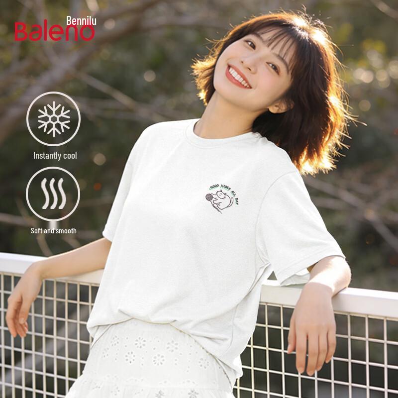 Baleno BNL Pompom Kitten Print Casual T-Shirt M